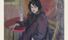 Vladimyr Andreev. Portrait of Ira Philippova. Oil on canvas, 61х90. 1964