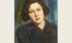 Peter Belousov.Portrait of Young Woman. Pastel on paper.,41х33. 1932