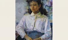 Tatyana Gorb. Schoolgirl. Oil on canvas, 70х50. 1986