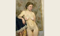 Engels Kozlov. Naked. Oil on canvas, 100х70. 1952