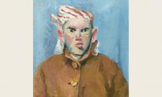 Nikolay Kostrov. Self-portrait. Oil on canvas, 30х25. 1936