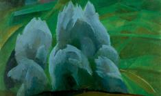 Sergei Osipov.  Silver Willows. Oil on canvas, 66х57. 1970