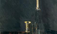  Kapitolina Rumiantseva. Still-life with a White Cup.  Oil on canvas, 70х50. 1969