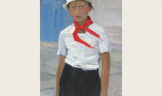 Galina  Smirnova. Olga. Oil on canvas, 66х40. 1966