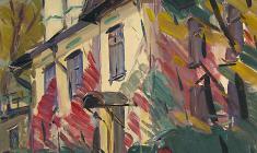 Arseny Semionov. Autumn Theme. Oil on cardboard, 69,5х49,5. 1959