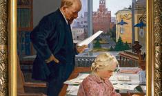 Nikolay Baskakov (1918 - 1993). Lenin in Kremlin. Oil on canvas, 170 x 135. 1960. Price on request.