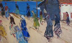 Arseny Semionov. New Ladoga on Holiday. Oil on canvas, 54,5х65,5. 1962