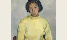 Tatyana Kopnina. Portrait of Chinese Student. Oil on canvas, 70х60. 1957
